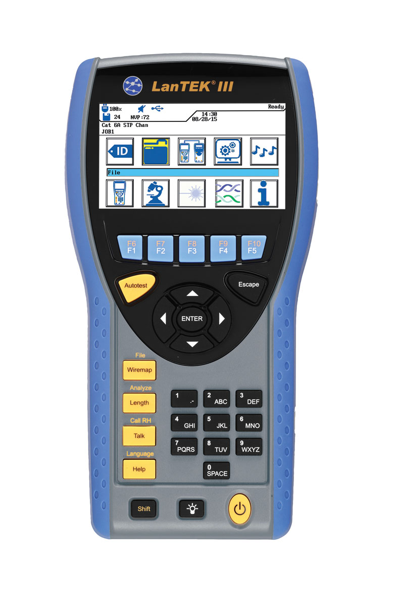 LanTEK III 500 miernik certyfikacyjny kat. 6A/6/5E